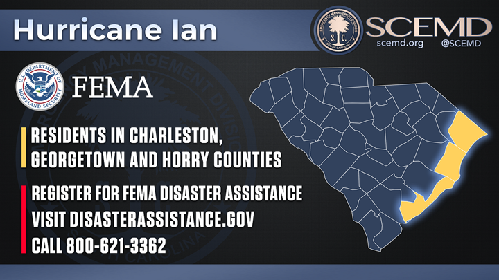 FEMA Aid Now Available For Hurricane Ian - South Carolina Emergency ...